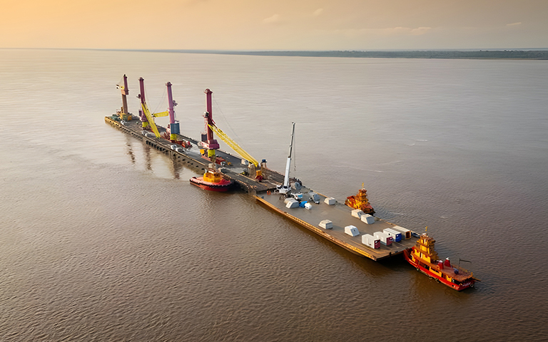 Píer flutuante manaus