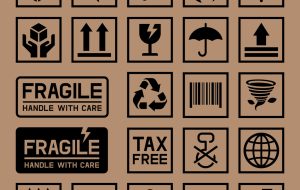 Carton Cardboard Box Icons.