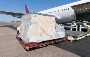 Loading platform of air freight to the aircraft